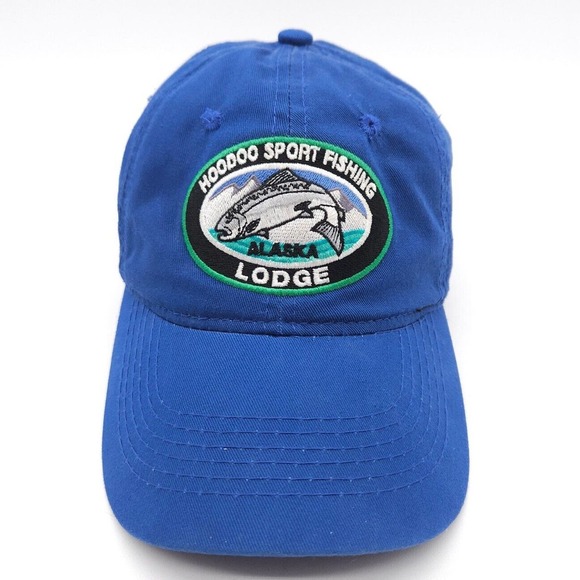 Hoodoo Sport Fishing Lodge‎ Alaska Strapback Hat Baseball Dad Cap Embroidered - Picture 2 of 7